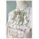 Alice Girl Iris Garden In Spring Standing Neck Blouse(7th Pre-Order/Full Payment Without Shipping)